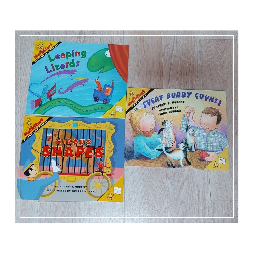 MathStart Kids Books Lot 3 Level 1 Educational Learning Homeschool Set